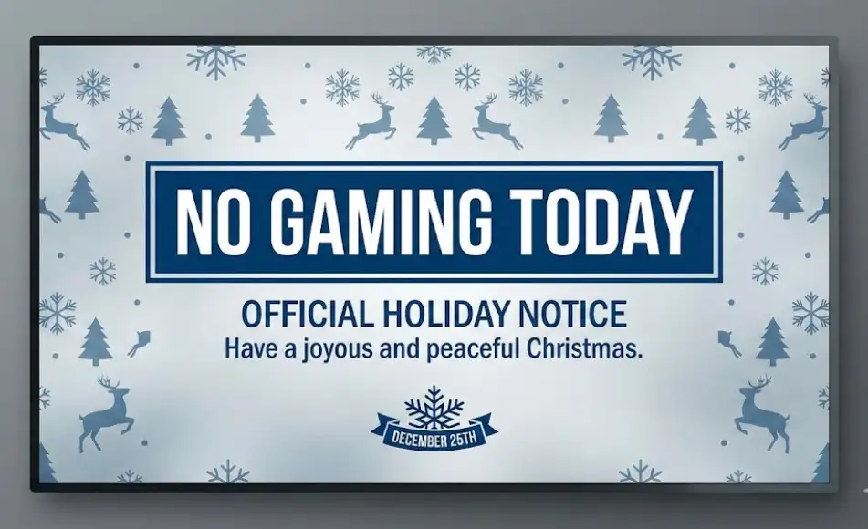 No NLCB gaming today on Christmas Day 2025 notice